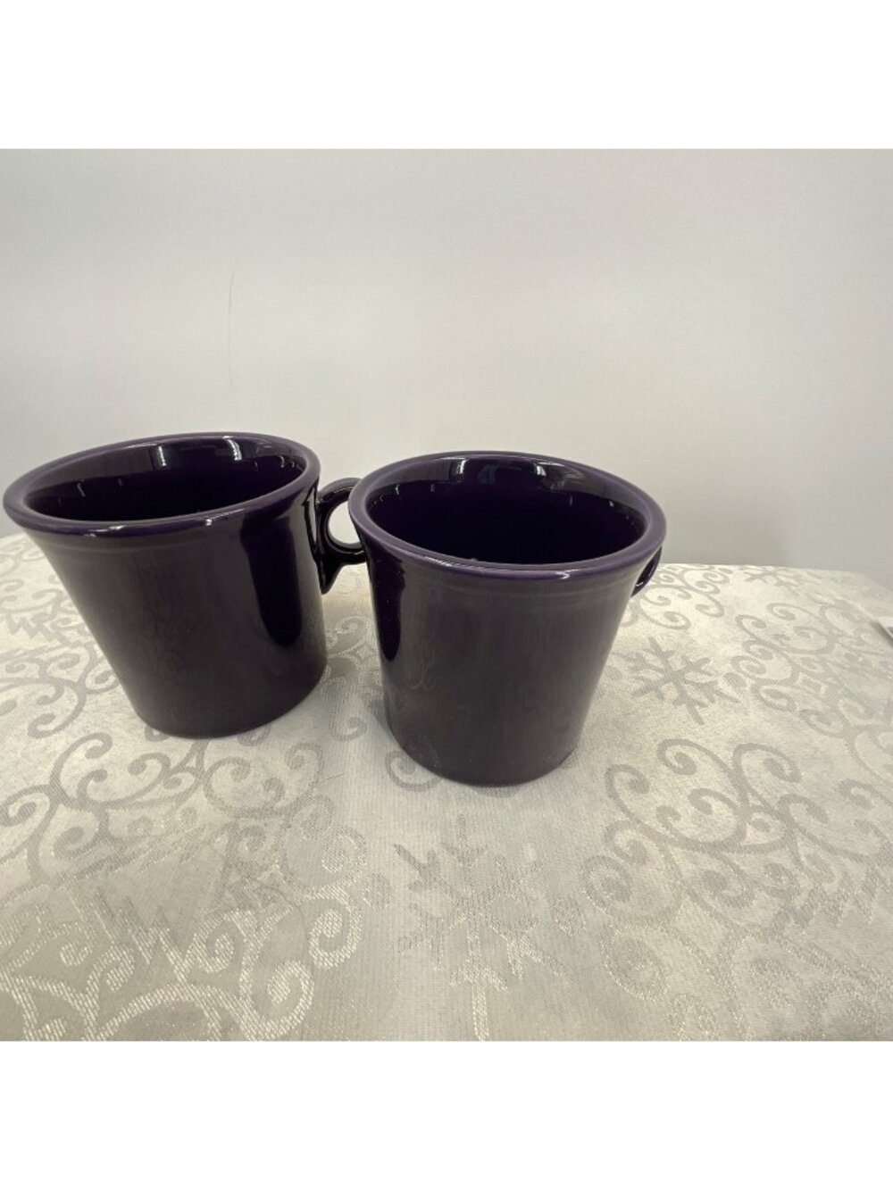 Fiesta Tom & Jerry Mugs Set/2 Purple Coffee Made in USA